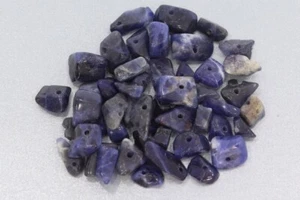 10 g (38,50 € */ 100 g) Sodalita piedra preciosa astillada perforada para fabricación de joyas - Imagen 1 de 1