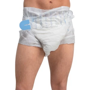 Adult BIG BABY NAPPY + PIN Fancy Dress Costume Mens Stag Night Party Novelty - Picture 1 of 4