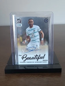 22-23 Panini Donruss Soccer Beautiful Game PIERE EMERICK AUBAMEYANG Silver Auto - Picture 1 of 4