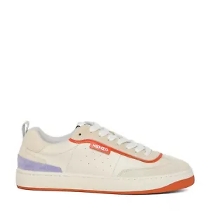 Kenzo Men's Kourt 80 Sneakers FC55SN174L64 Orange - BRAND NEW IN BOX - Picture 1 of 5