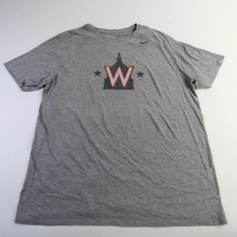 Washington Nationals Nike Nike Tee Short Sleeve Shirt Men's Gray Used Cover