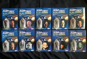 Galoob Star Trek The Next Generation Full Set 10 Figures Sealed Tasha Yar More - Picture 1 of 8