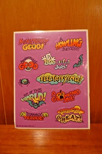 Vintage NOS 1980s 1983 Hallmark Halloween Sticker Sheet - Picture 1 of 1