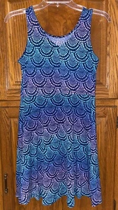 SO GIRLS SZ 14 ABSTRACT Design Soft Knit Dress EUC SUMMER!!! - Picture 1 of 3