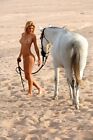 Nudes Female Risque Art Photo Carmen White Horse 36