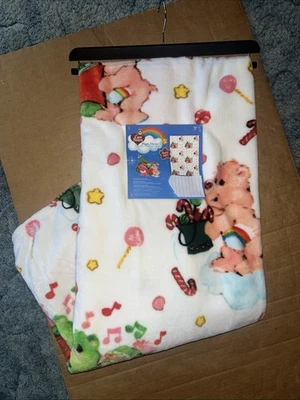 CARE BEARS 50x70 NAVIDAD Manta Bastón de Caramelo Nuevo Foto 1 de 4