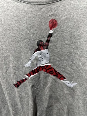 Air Jordan Youth XL Long Sleeve Grey T Shirt - Image 1 of 4