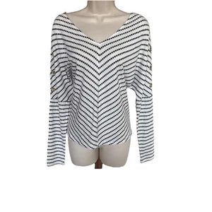 Belldini Womens Long Sleeve Top Shirt Size M - Picture 1 of 9