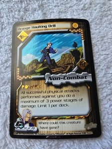 DBZ Dragon Ball Z FOIL Orange Haulting Drill 147 CCG Unlimited Cell Saga MP  - Picture 1 of 5