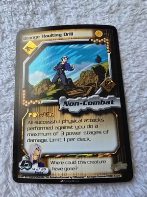 DBZ Dragon Ball Z FOIL Orange Haulting Drill 147 CCG Unlimited Cell Saga MP  - Image 1 of 4