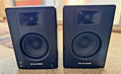 M-Audio BX4 4.5" Studio Monitors, HD Speakers for Recording, 120W, Pair, Black - Image 1 of 4