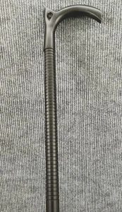 Bastón victoriano de aluminio negro vintage perfecto para regalo abuelo - Imagen 1 de 5