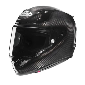 HJC RPHA 12 Carbon Fibre Full Face Motorcycle Helmet Sports Track Lid Black - Picture 1 of 10