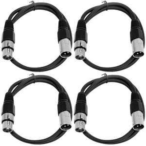 - SAXLX-2-4er Pack 2' XLR-Stecker auf XLR-Buchse Patchkabel - symmetrisch - 2 Fuß... - Bild 1 von 1