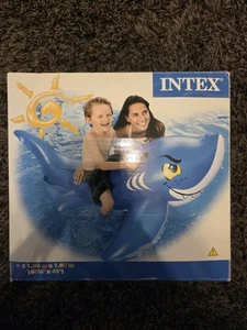 Intex Inflatable Friendly Shark Ride On Rare Pool Float - Bild 1 von 3