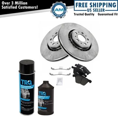 Front Ceramic Brake Pad Kit 2 336mm Rotor Pair Kit w/Chemicals - Изображение 1 из 4