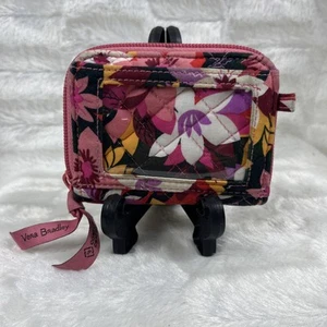Vera Bradley Floral Pattern Wristlet Zip-Around Wallet Purse - Picture 1 of 6