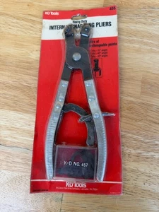 K-D TOOLS #445 INTERNAL SNAP RING PLIERS WITH 5 INTERCHANGEABLE TIPS USA ..NIB - Foto 1 di 2