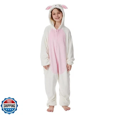 BAOPLAYKIDS Girls Lamb Costume Unisex Child Sheep Jumpsuits, Animal Outfit fo - Image 1 of 4