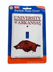 Offiziell lizenzierter Arkansas Razorbacks Schalter Platte Lichtschalter Abdeckung Männerhöhle - Bild 1 von 1