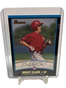 #174 Brady Clark - Cincinnati Reds - 2001 Bowman Baseball Card NM