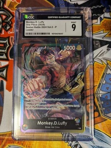 CGC 9 - Monkey D. Luffy Leader (Sealed Battle 2024 Vol.2) Promo One Piece TCG #6 - Picture 1 of 1