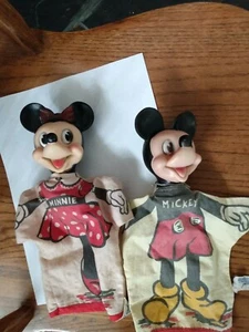 Vintage Gund Mickey & Minnie Mouse Hand Puppets - Picture 1 of 4