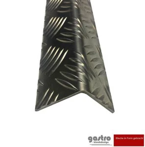 Alu Winkelprofil Riffelblech Quintett 2,5/4mm Kantenprofil Aluwinkel L-Profil  - Bild 1 von 5