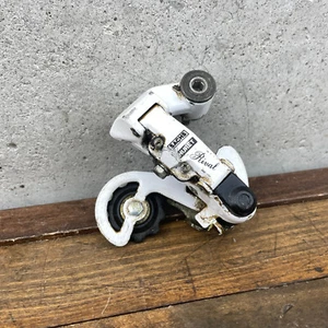 Vintage Sachs Huret Rival Schaltwerk weiß kurzer Käfig Frankreich Rennen 6er - Bild 1 von 17