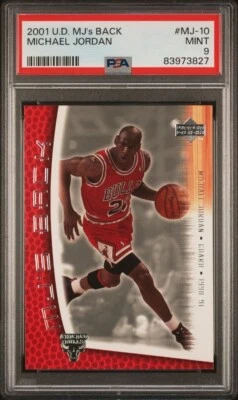 2001 Upper Deck Michael Jordan MJ’s Back Bulls #MJ10 PSA 9 - Image 1 of 2
