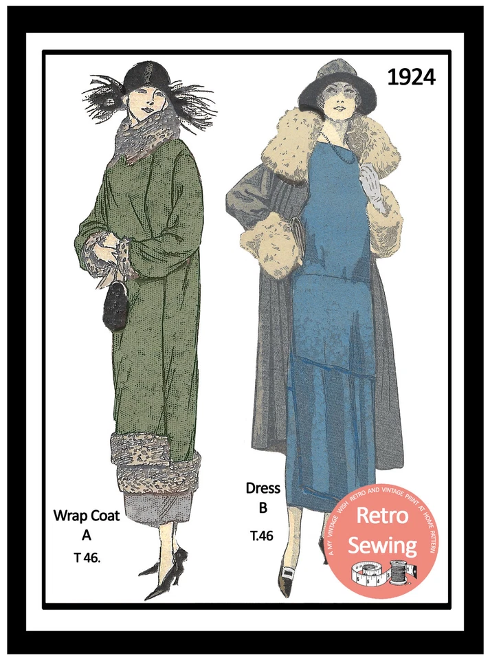 1920's Sewing Pattern for a Flapper Dress & Coat  - Image 1 of 1