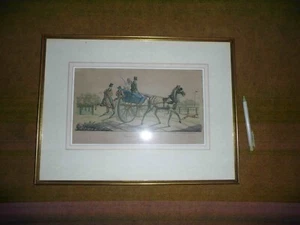 Bild Trentsensky um 1830 Kolorierte Lithophy Wiener Fuhrwerk"Das Caricle" - Bild 1 von 2