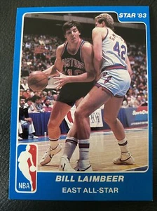 1983 Star Bill Laimbeer, #6, Detroit Pistons, NM Free Combined Shipping - Picture 1 of 2