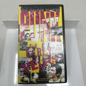Punk The Early Years Documentary VHS 2000 Documentary Sex Pistols Billy Idol vtg - Picture 1 of 12