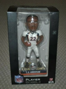DENVER BRONCOS C.J. ANDERSON #22 SB 50 FOOTBALL BOBBLE HEAD RING SERIES 68/2016 - Picture 1 of 11