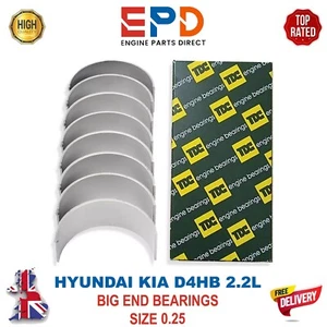 HYUNDAI D4HB CONROD BIG END BEARING SIZE 0.25MM SANTA FE IV TM TMA 2.2L DIESEL - Picture 1 of 6