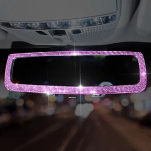 Rückspiegel Strass Kristall Auto Innenverkleidung Dekoration Universal Chic - Bild 1 von 22