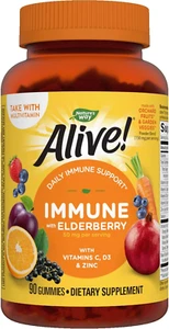 Nature's Way Alive! Immune Gummies with Elderberry, Immune Support, 90 Gummies - Picture 1 of 7