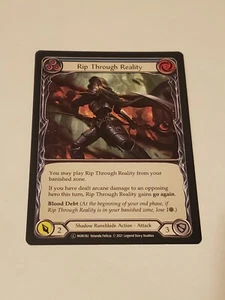 Rip through reality (blue) monarch Unlimited edition NM Flesh And Blood tcg - Picture 1 of 2