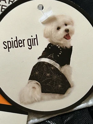 Halloween Dog Costume Witch Dress Spider Large NEW Martha Stewart Pets - Image 1 of 4