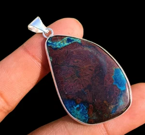 Positive Apatite Gemstone Handmade 925 Sterling Silver Jewelry Pendant 2 " Gift - Picture 1 of 1