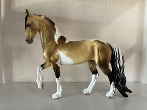 Breyer Custom Friesian Sporthorse (Vermeer) in Dapple Buckskin Pinto - Picture 1 of 23