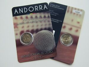 Andorra 2016 2 euro coin the Radio and Television of Andorra