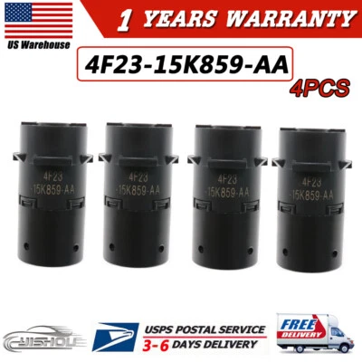 Sensor de asistencia de estacionamiento de respaldo de parachoques inverso de 4 piezas para Ford Explorer F150 F250 F350 Foto 1 de 4