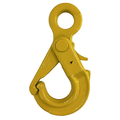 Grade 80 Eye Type Auto Self Locking Hook Grip Latch 26mm 21.2 Ton Chain Sling • 186.99£