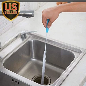 Jumper Joo 2Pcs Sewer Drain Cleaner Brush, 28 Inch (71Cm), Bendable Sink Over... - Picture 1 of 1