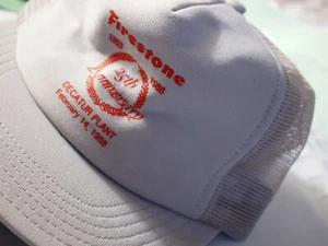 Firestone Decator Plant 25th Anniversary Baseball Cap - Vintage Memorabilia - Picture 1 of 2