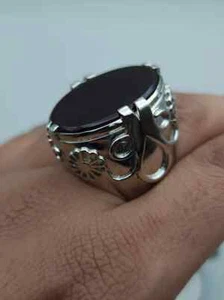 Nigel's Ring Design from the movie Devil Wears Prada Carnelian Aqeeq Ring Agate - Picture 1 of 10