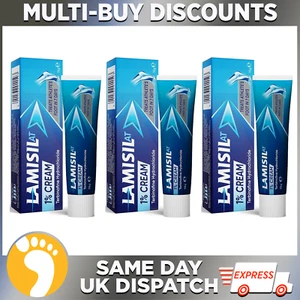 Lamisil AT 1% Cream 15g, Relief & Treatment for Fungal Skin Conditions 3x Packs - Picture 1 of 2