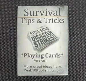 Survival Tips & Tricks Playing Cards Version 1 BRAND NEW Factory Sealed - Picture 1 of 5